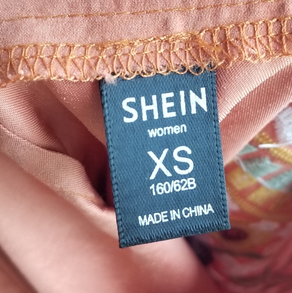 Shein Embroidered Mini Skirt XS orange - Picture 5 of 8